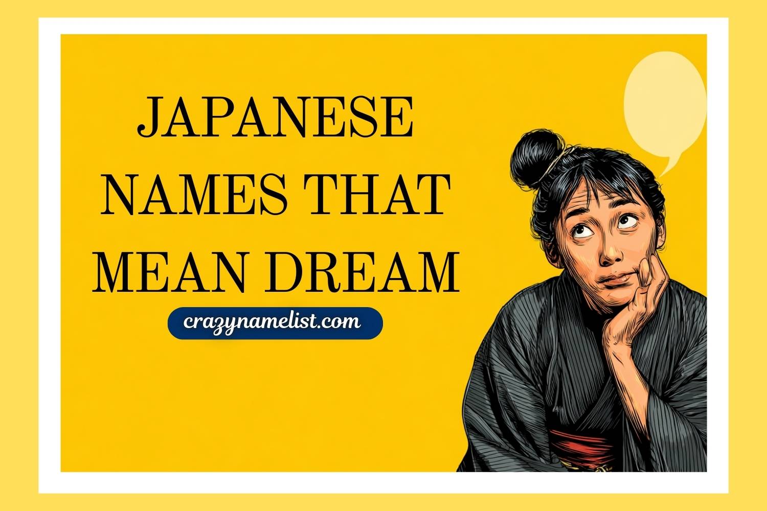 japanese names that mean dream