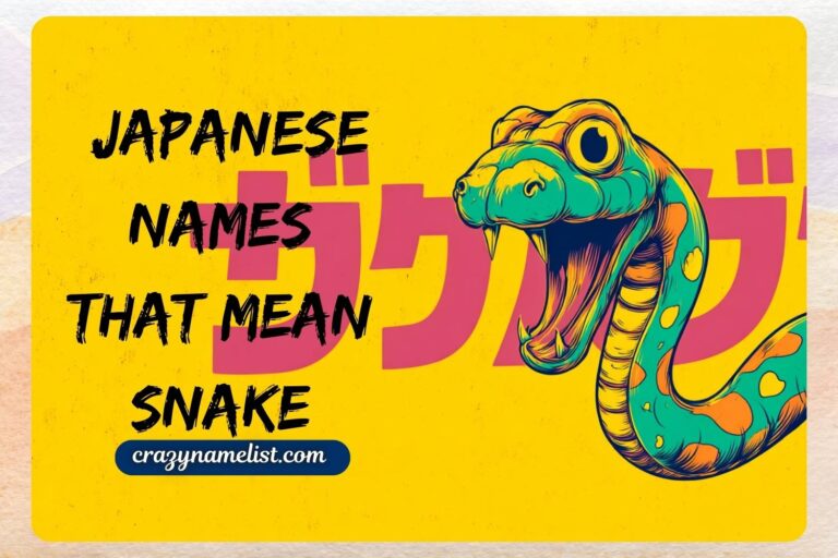 japanese names that mean snake