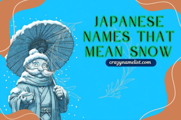 japanese names that mean snow