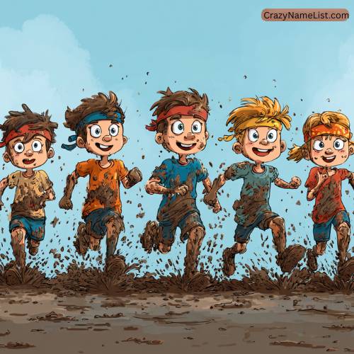 mud run team names