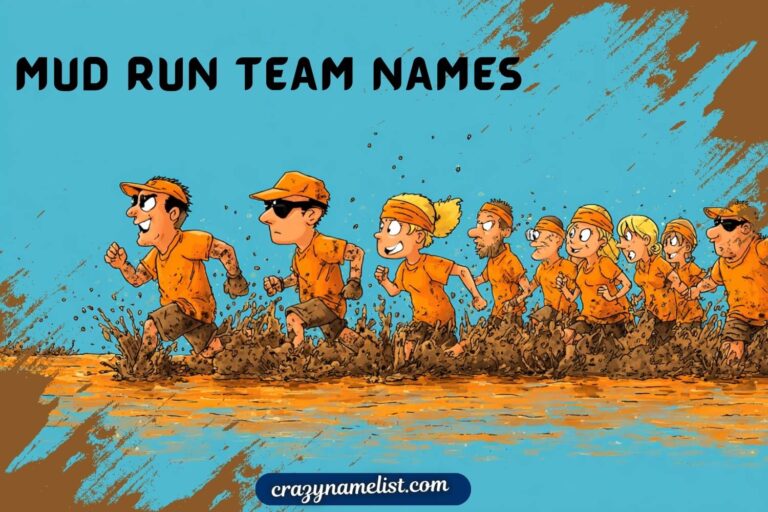 mud run team names