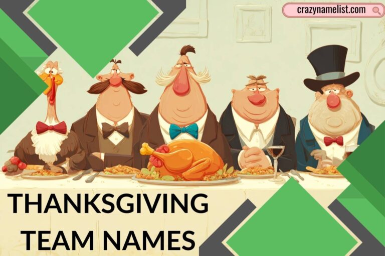 thanksgiving team names