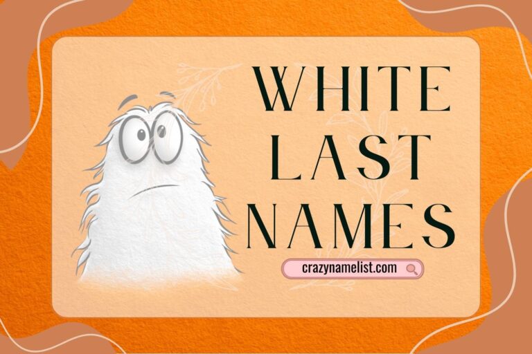 white last names